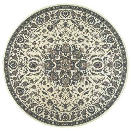 Oriental Weavers 2 ft. 3 in. x 7 ft. 6 in. Marina Round Rug Ivory M1248W067230ST